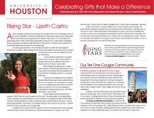 Rising Star - Lizeth Castro Celebrating Gifts that Make a Difference