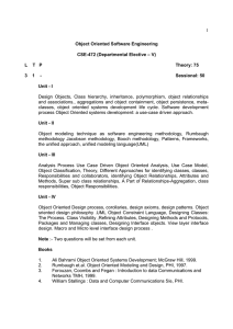1  Object Oriented Software Engineering CSE-472 (Departmental Elective – V)
