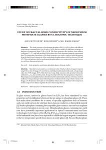 STUDY OF FRACTAL BOND CONNECTIVITY OF NEODYMIUM AGUS SETYO BUDI
