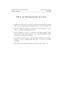 HW 6: due Thursday,October 25 in class