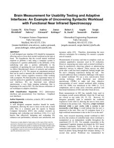 Brain Measurement for Usability Testing and Adaptive