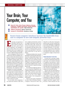 E Your Brain, Your Computer, and You