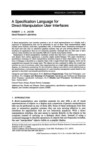 A  Specification  Language  for Direct-Manipulation  User Interfaces