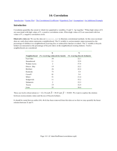 14: Correlation Introduction