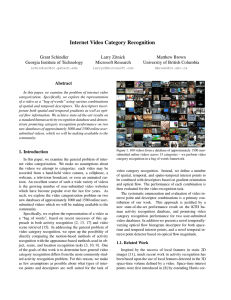 Internet Video Category Recognition