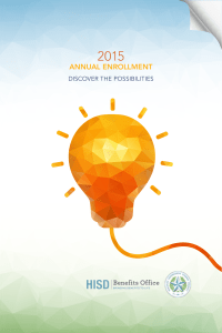 2015 ANNUAL ENROLLMENT DISCOVER THE POSSIBILITIES