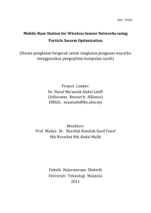 Mobile Base Station for Wireless Sensor Networks using Particle Swarm Optimization