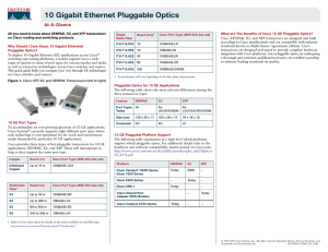 All you need to know about XENPAK, X2, and XFP... on Cisco routing and switching products.