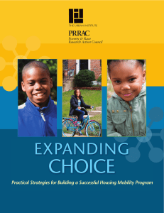 ❉ CHOICE EXPANDING Practical Strategies for Building a Successful Housing Mobility Program