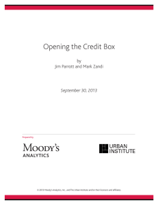 Opening the Credit Box by Jim Parrott and Mark Zandi