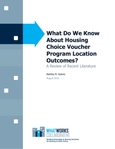 What Do We Know About Housing Choice Voucher Program Location