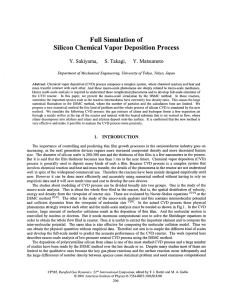 Full Simulation of Silicon Chemical Vapor Deposition Process