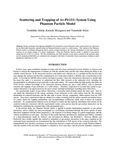 Scattering and Trapping of Ar-Pt(lll) System Using Phantom Particle Model
