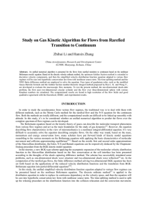 Study on Gas Kinetic Algorithm for Flows from Rarefied