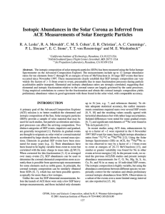 Isotopic Abundances in the Solar Corona as Inferred from