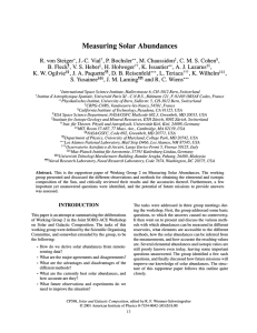 Measuring Solar Abundances