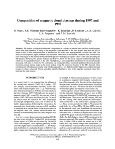 Composition of magnetic cloud plasmas during 1997 and 1998