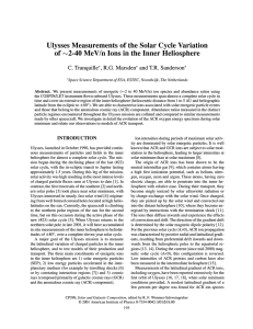 Ulysses Measurements of the Solar Cycle Variation