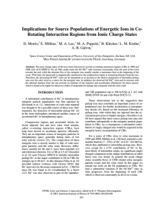 Implications for Source Populations of Energetic Ions in Co-