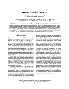 Galactic Chemical Evolution C. Chiappini* and F. Matteucci ^