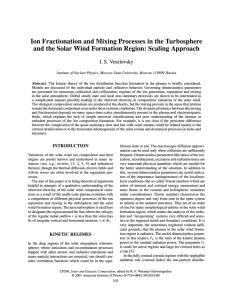 Ion Fractionation and Mixing Processes in the Turbosphere