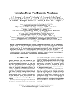 Coronal and Solar Wind Elemental Abundances