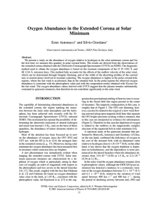 Oxygen Abundance in the Extended Corona at Solar Minimum