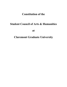 Constitution of the  Student Council of Arts &amp; Humanities at