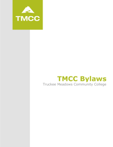 TMCC Bylaws Truckee Meadows Community College