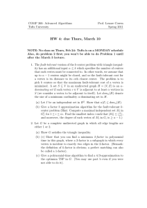 HW 4: due Thurs, March 10