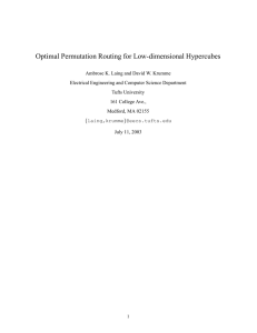 Optimal Permutation Routing for Low-dimensional Hypercubes