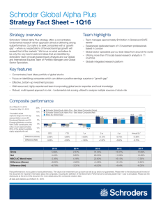 – Team manages approximately $18 billion in Global and EAFE