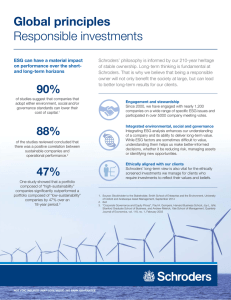Global principles Responsible investments