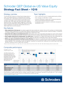 Schroder QEP Global ex-US Value Equity