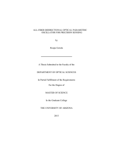 ALL-FIBER BIDIRECTIONAL OPTICAL PARAMETRIC OSCILLATOR FOR PRECISION SENSING by