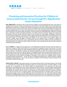 Promising and Innovative Practices for Children of