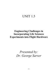 UNIT 1.5 Presented by: Dr. George Sarver