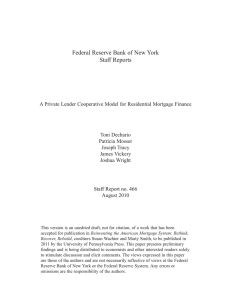 Federal Reserve Bank of New York Staff Reports