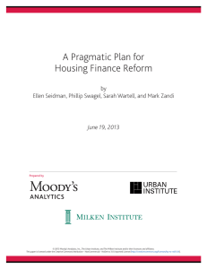 A Pragmatic Plan for Housing Finance Reform by