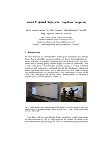 Robust Projected Displays for Ubiquitous Computing