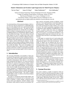 Shadow Elimination and Occluder Light Suppression for Multi-Projector Displays Tat-Jen Cham