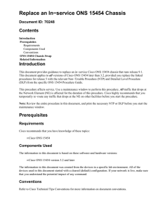 Replace an In−service ONS 15454 Chassis Contents Introduction Document ID: 70248