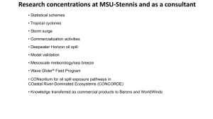 Research concentrations at MSU-Stennis and as a consultant
