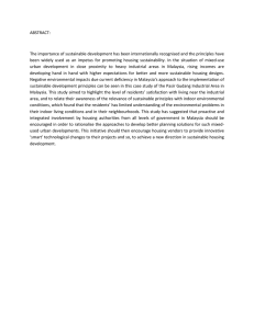 ABSTRACT:  The importance of sustainable development has been internationally recognised and...