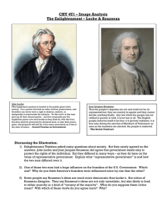CHY 4U1 – Image Analysis The Enlightenment – Locke &amp; Rousseau