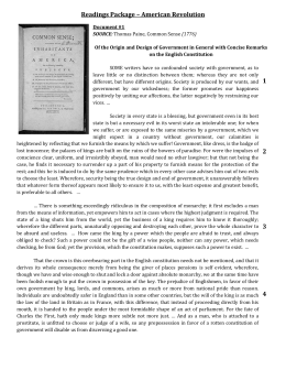 Thomas paine essay