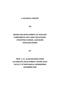 A TECHNICAL REPORT ON DESIGN AND DEVELOPMENT OF AUXILIARY