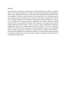 ABSTRACT: Structure-property  relationships  for  poly(vinylidene  fluoride)-graft-polystyrene ...