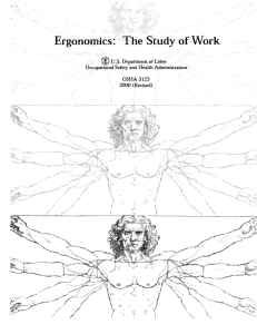 Ergonomics:  The Study of Work , U.S. Department of Labor