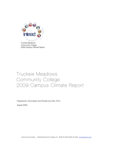 Truckee Meadows Community College 2009 Campus Climate Report